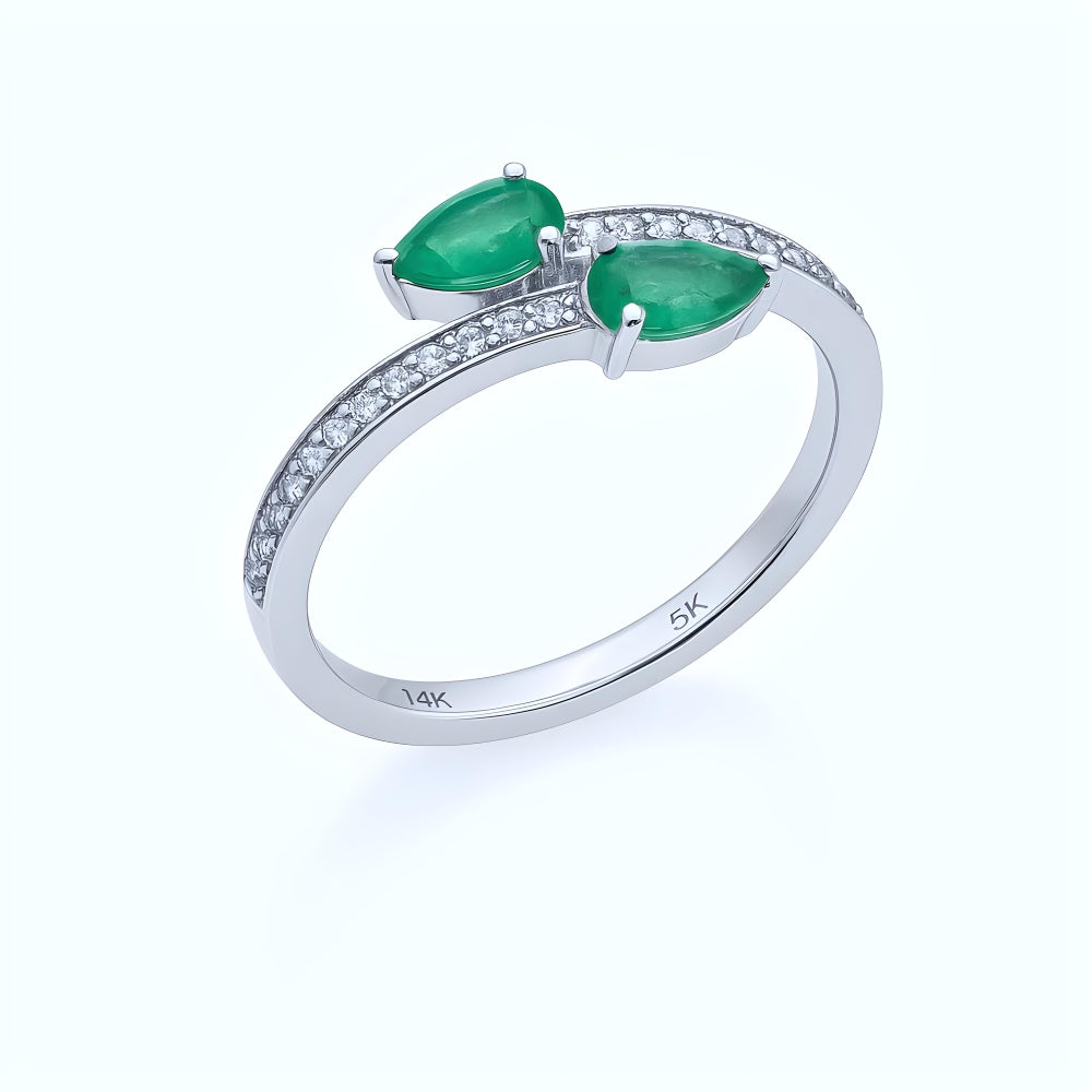 Emerald and Diamond Ring