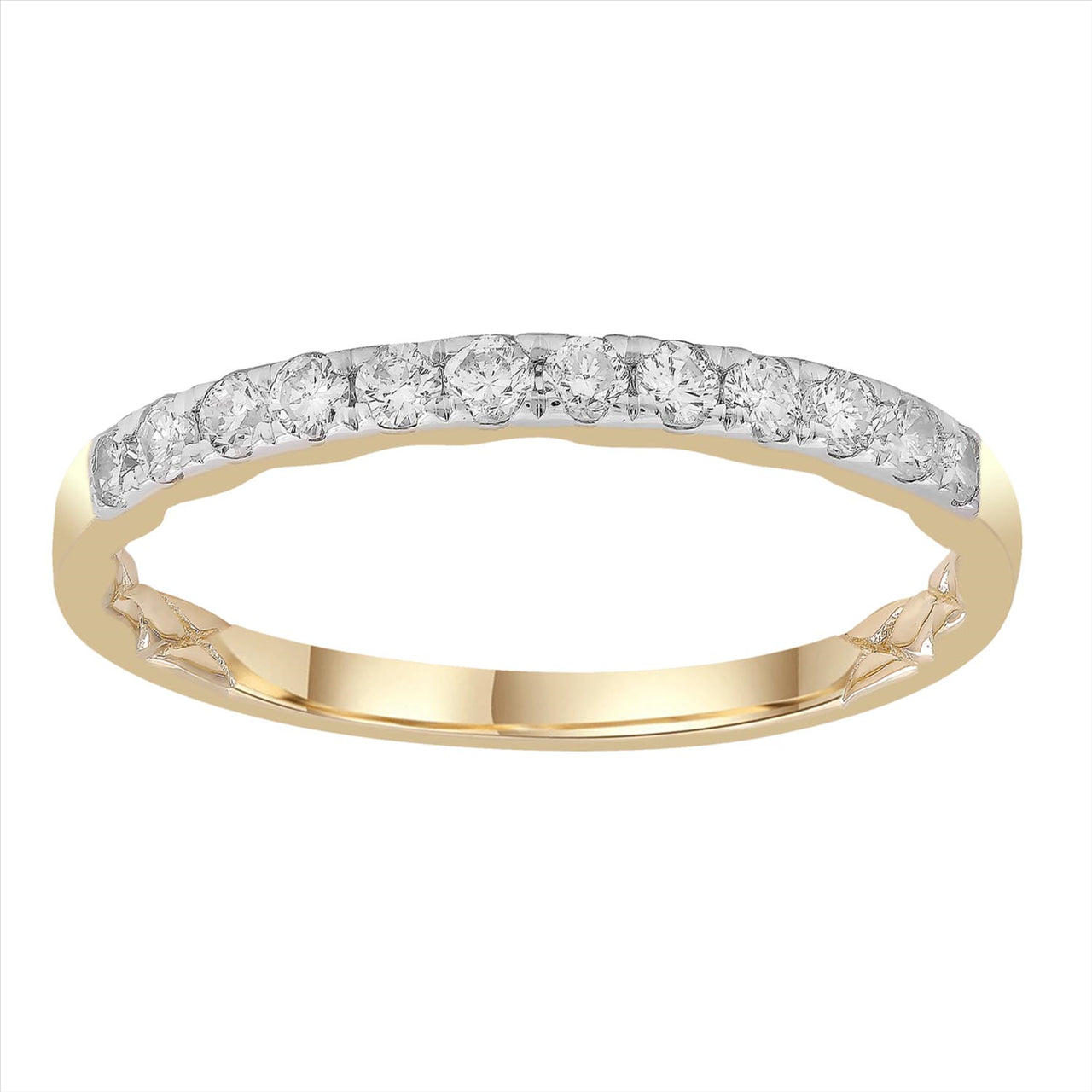 9ct Yellow Gold Diamond Set Band