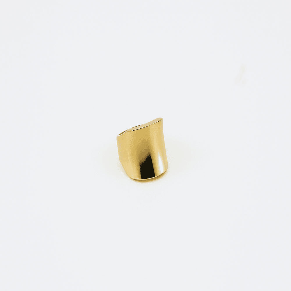9ct Solid Gold Convex Dress Ring