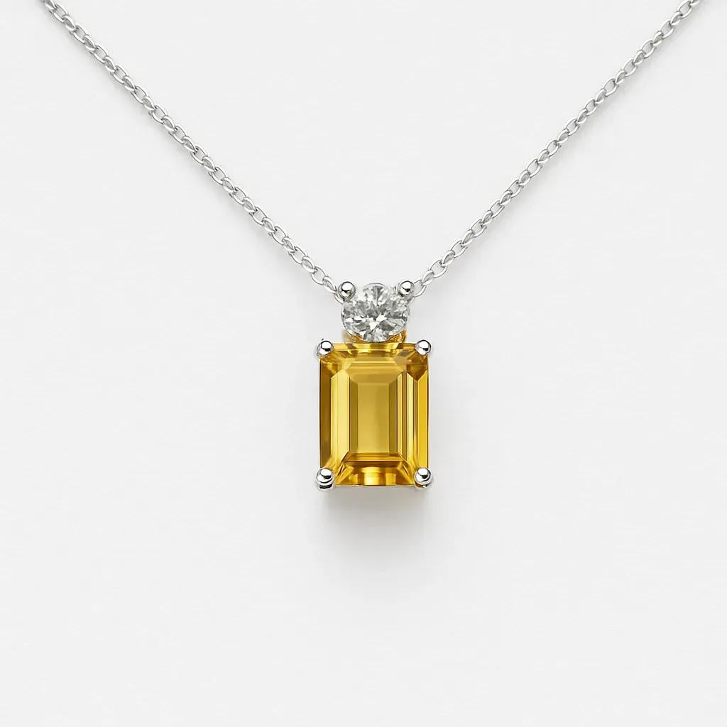 Aquamarine Pear Shape Pendant and Chain