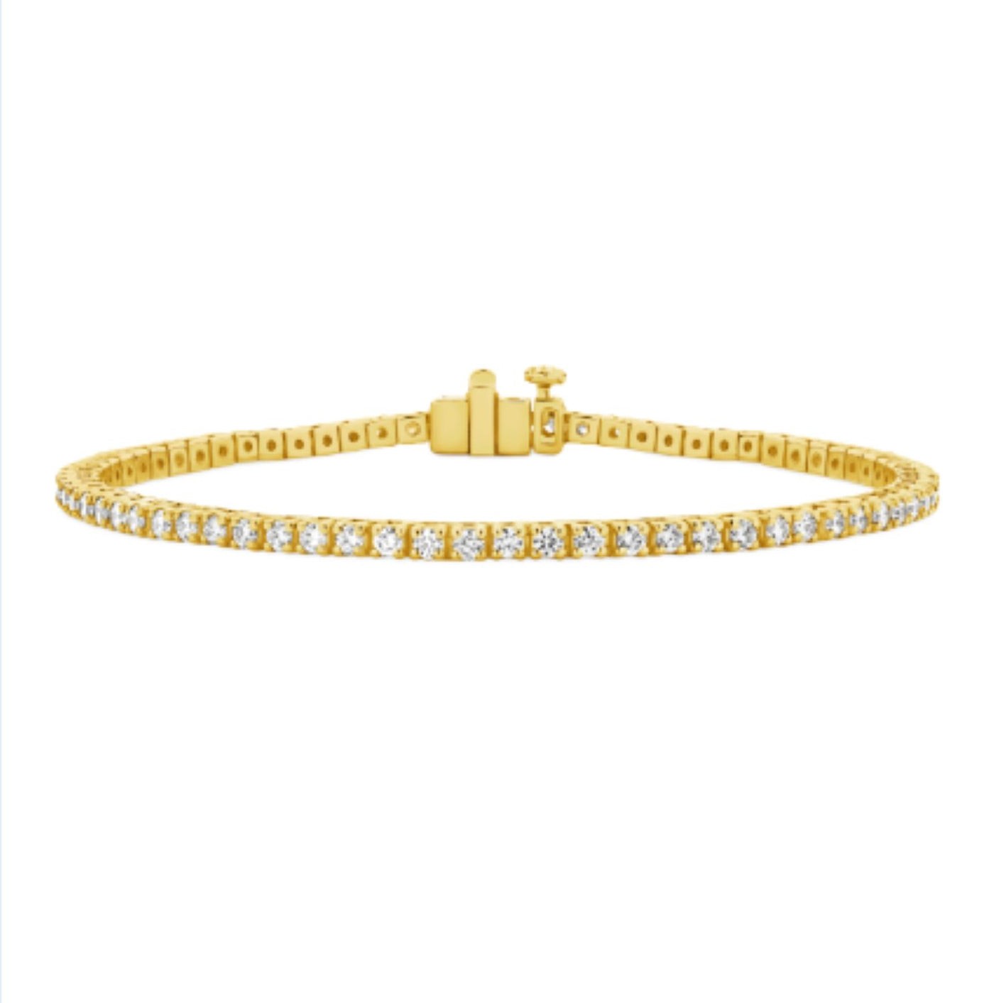 Lab-Grown Diamond Bracelet in 9ct Yellow Gold
