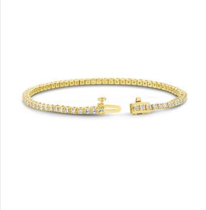 Lab-Grown Diamond Bracelet in 9ct Yellow Gold