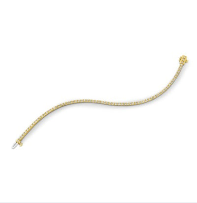 Lab-Grown Diamond Bracelet in 9ct Yellow Gold