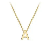 9ct Yellow Gold Initial ‘A’ Necklace – 38+5cm