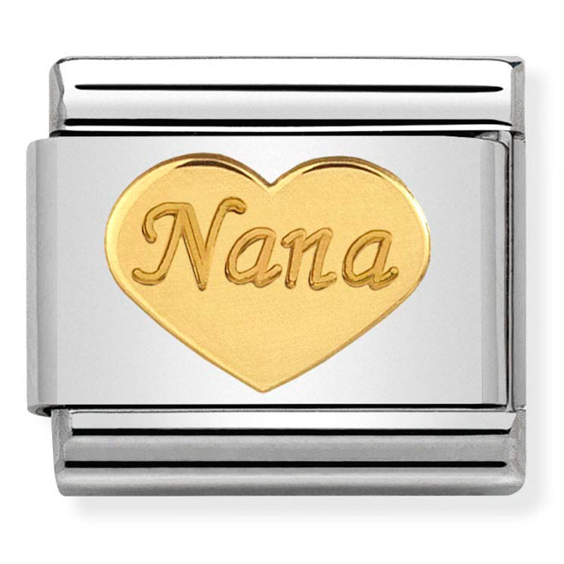 Gold Heart "Nana" Link