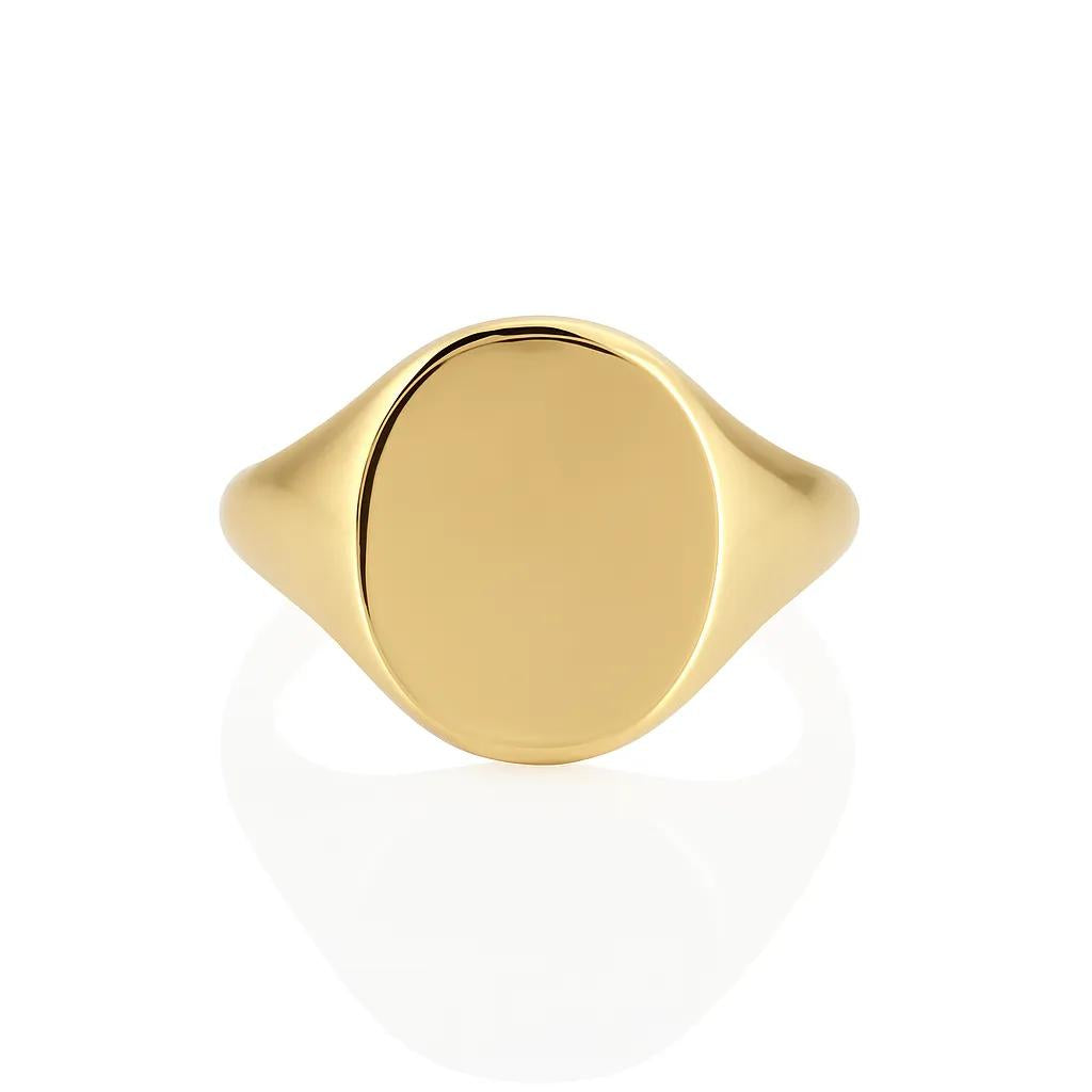 Classic Oval Signet - 9ct Yellow Gold