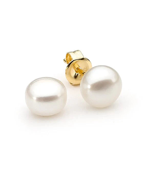 Luna de Studs – 8–8.5mm Cultured Freshwater Pearl Earrings