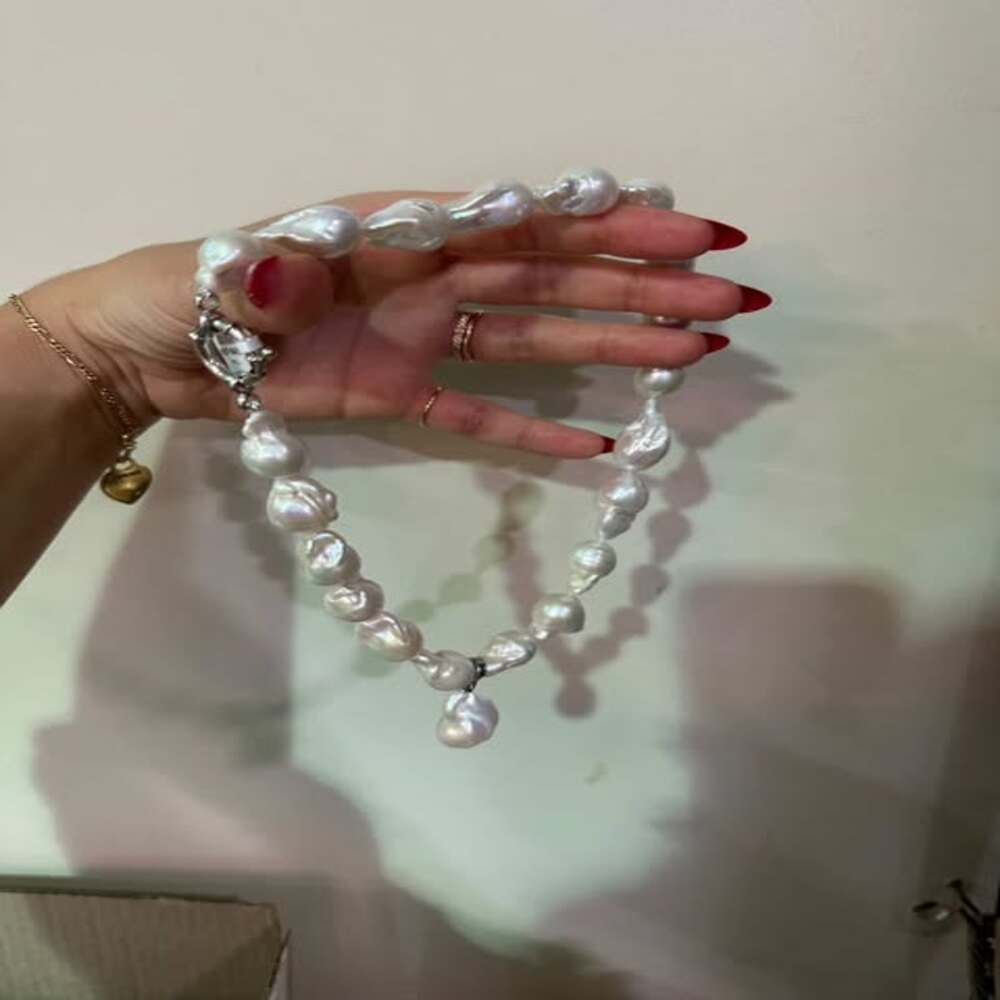 LRG BRQ PEARL, STRAND, WHITE