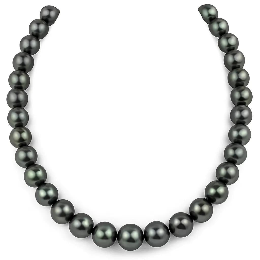 8–9mm Freshwater Pearl Necklace – 45cm, Black