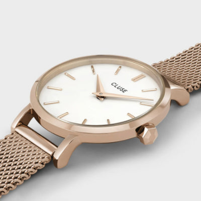 Cluse Boho Petite Mesh Rose Gold Watch