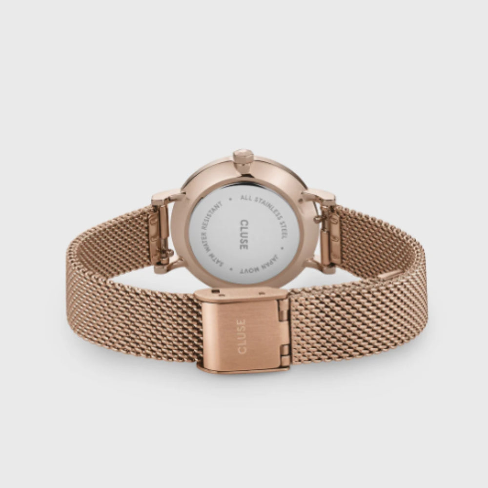 Cluse Boho Petite Mesh Rose Gold Watch