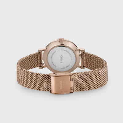 Cluse Boho Petite Mesh Rose Gold Watch