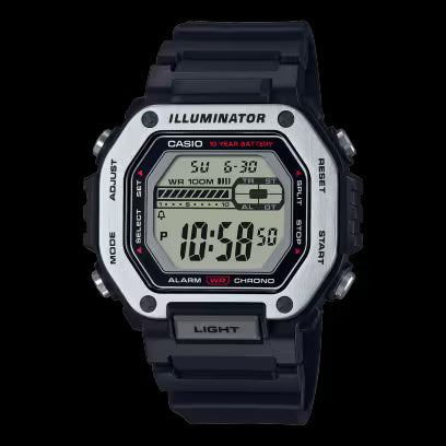 Casio Digital 100M Watch – 10-Year Battery