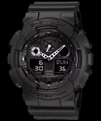 CASIO G-SHOCK Ana/Digi Duo – 200M Water Resistant, Black Bezel