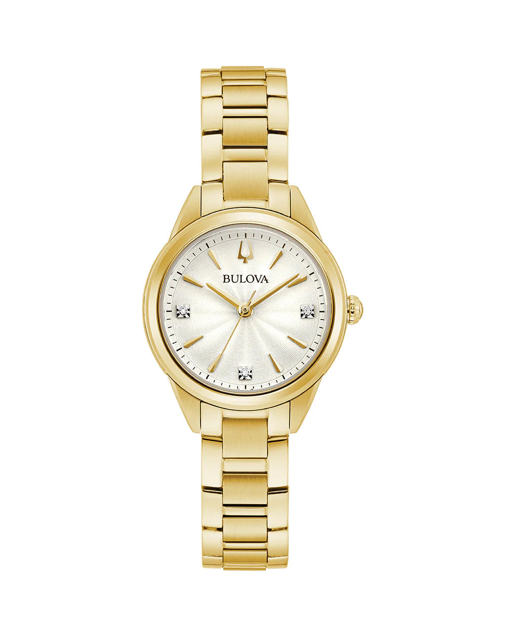 bulova ladies diamond set watch