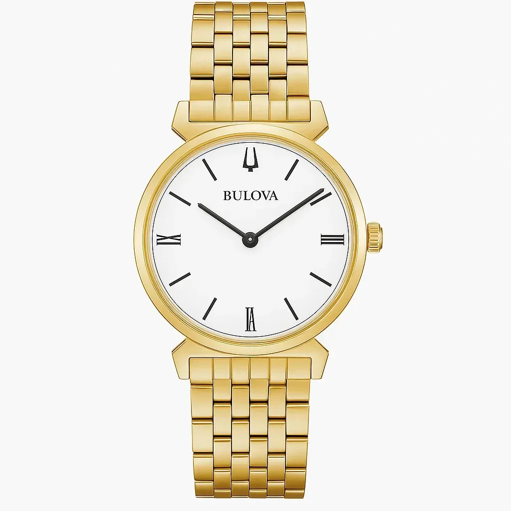 Bulova Regatta Classic Sapphire Crystal White Dial Women's Watch ...