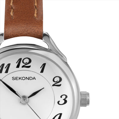 Sekonda Leather Strap Watch