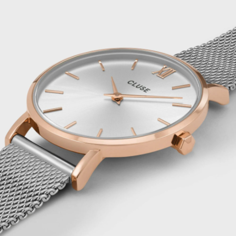 Minuit Watch Mesh, Rose Gold Colour, Two-Tone