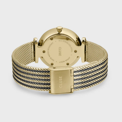 Triomphe Watch Mesh, Black, Gold colour