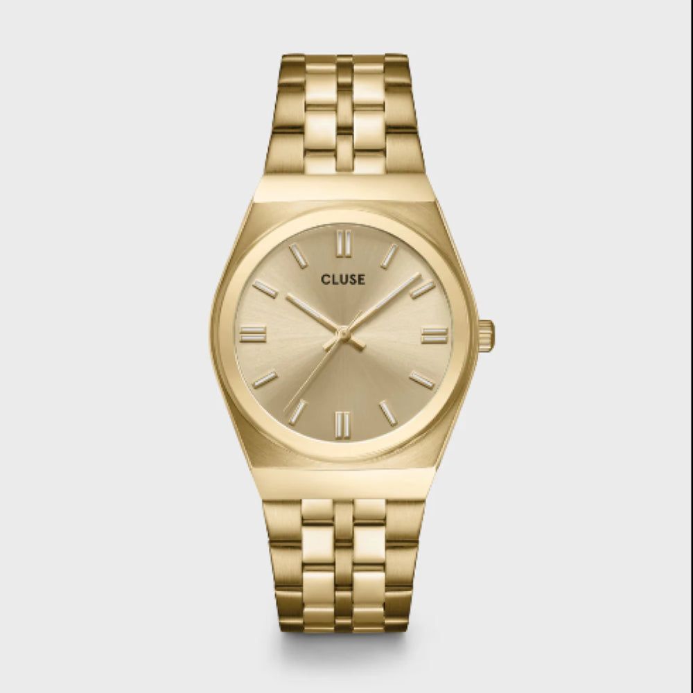 Retro 70's Watch Steel, Full Gold Colour