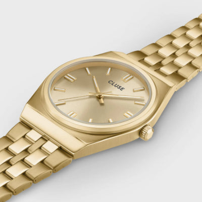 Retro 70's Watch Steel, Full Gold Colour