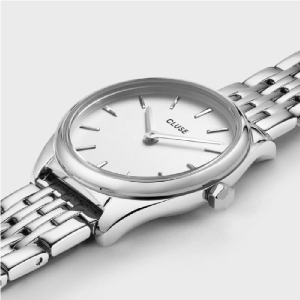 Féroce Mini Watch Steel White, Silver Colour
