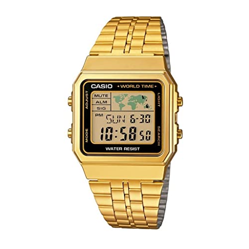 Casio World Time Alarms Digital Watch A500WGA-1DF