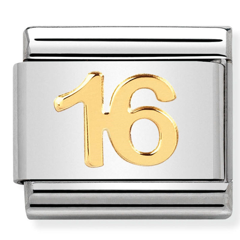 Gold Number "16" Link