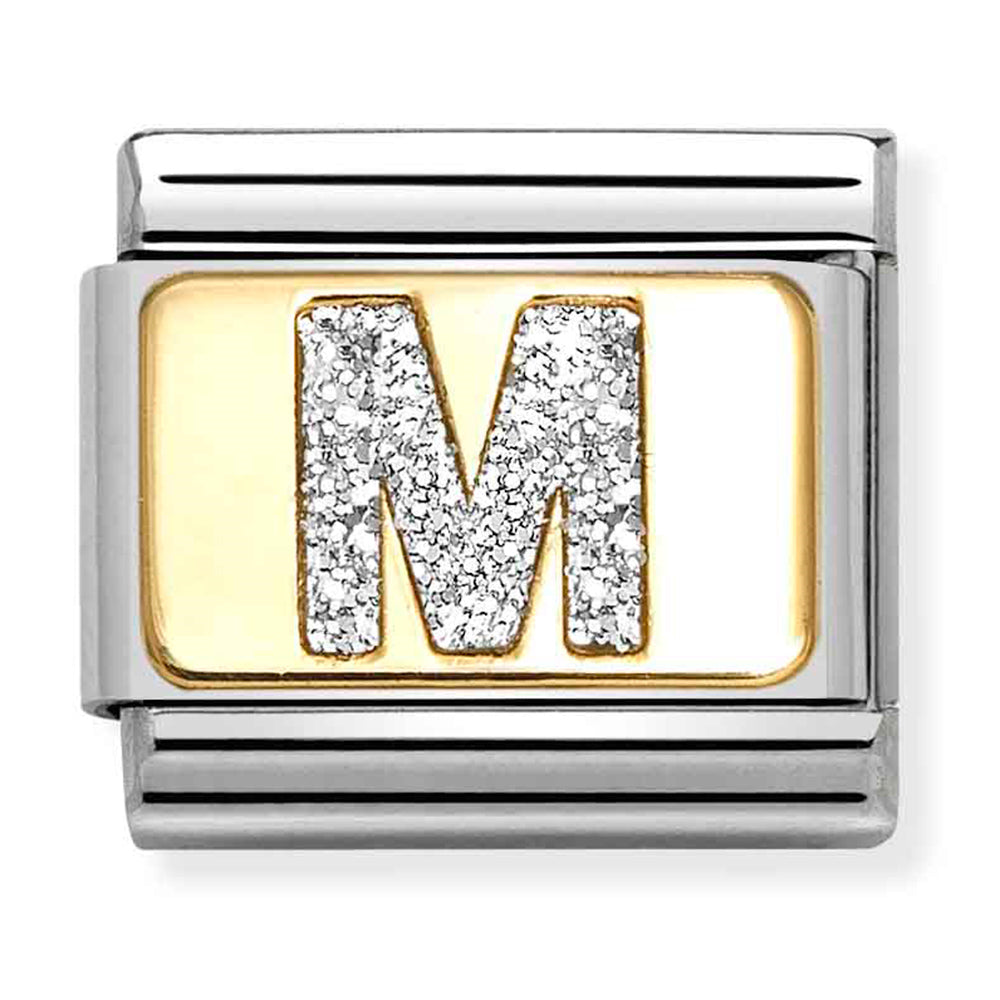 Glitter Letter "M" Link