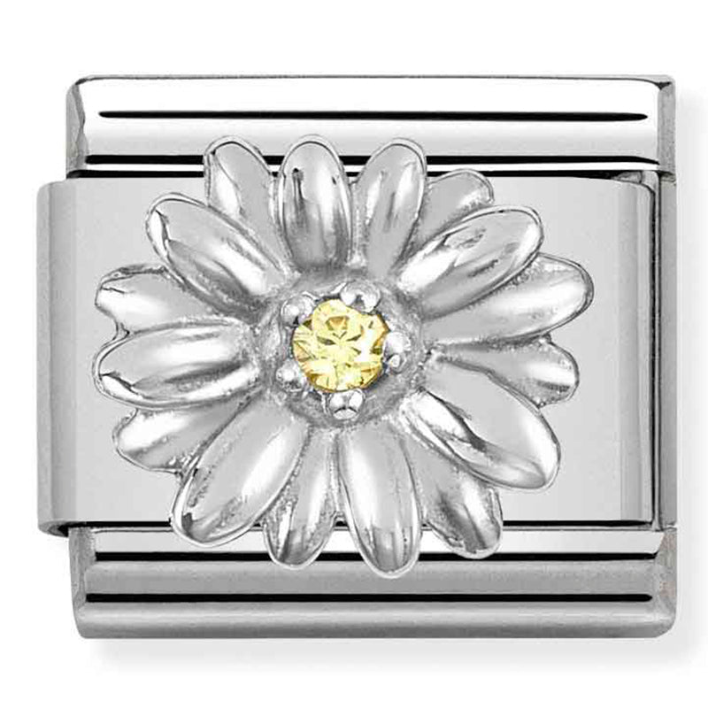 Silver "Daisy" Flower Link