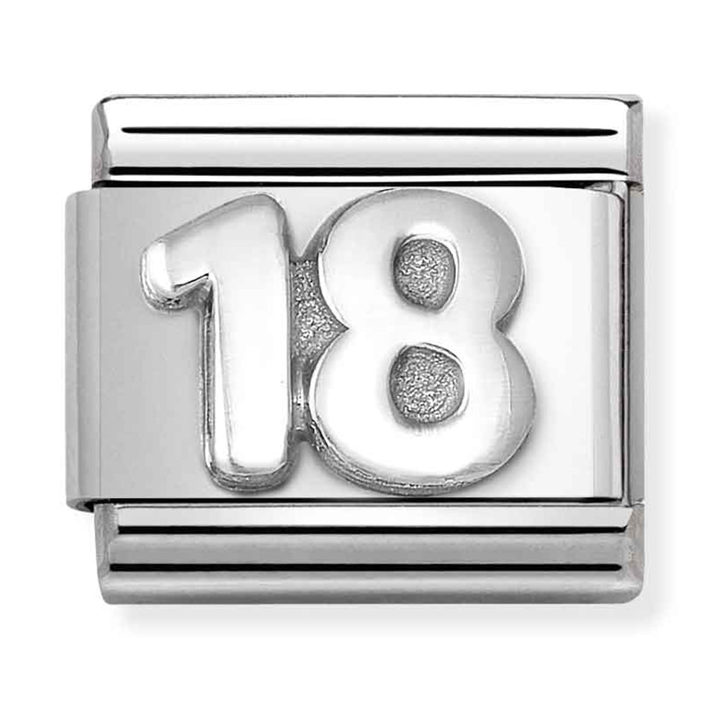 Silver 'Number 18' Link