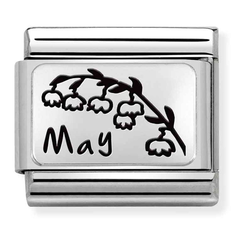 Silver May with Flower Link