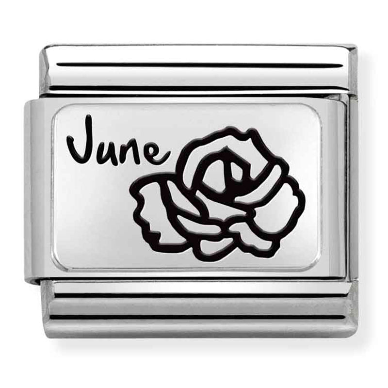 Silver June with Flower Link