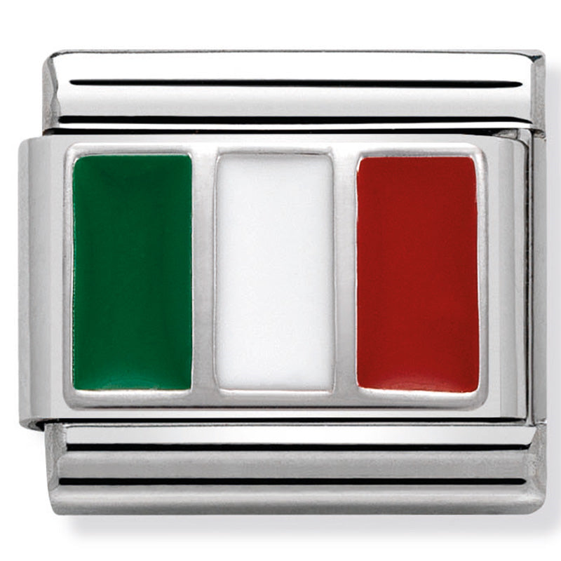 Silver Italian Flag Link