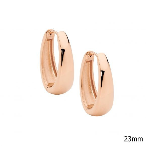 Ellani - Stainless Steel Hoop Earrings