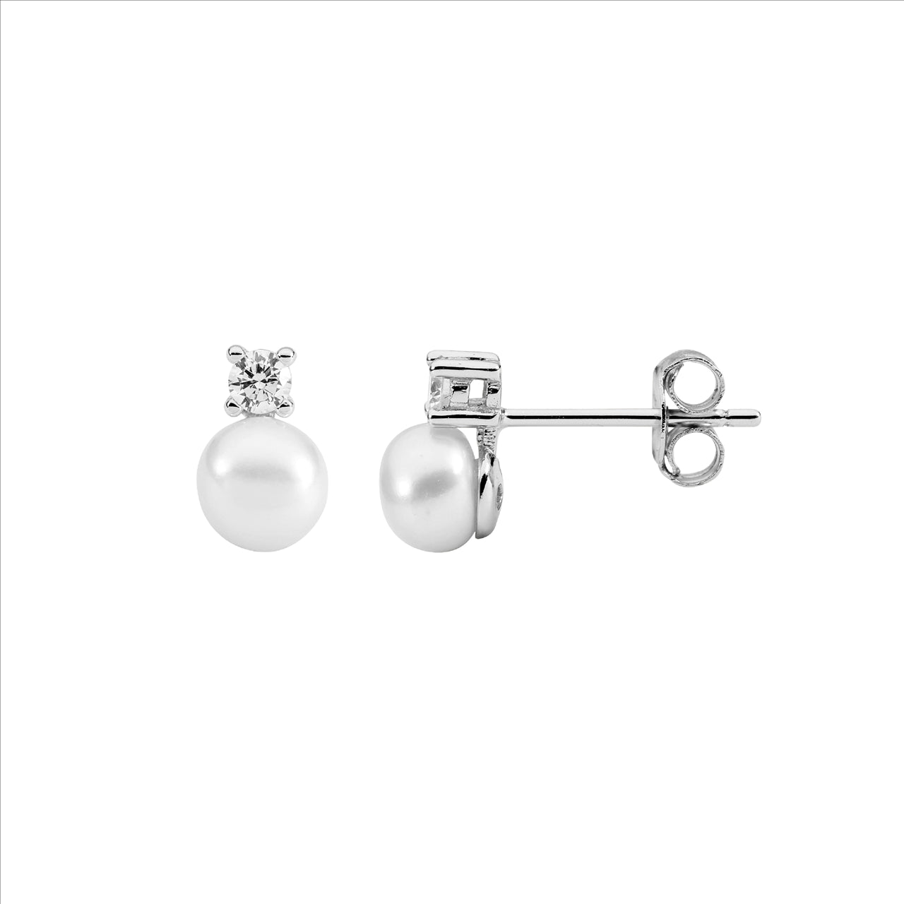 Sterling Silver & Freshwater Pearl Earrings