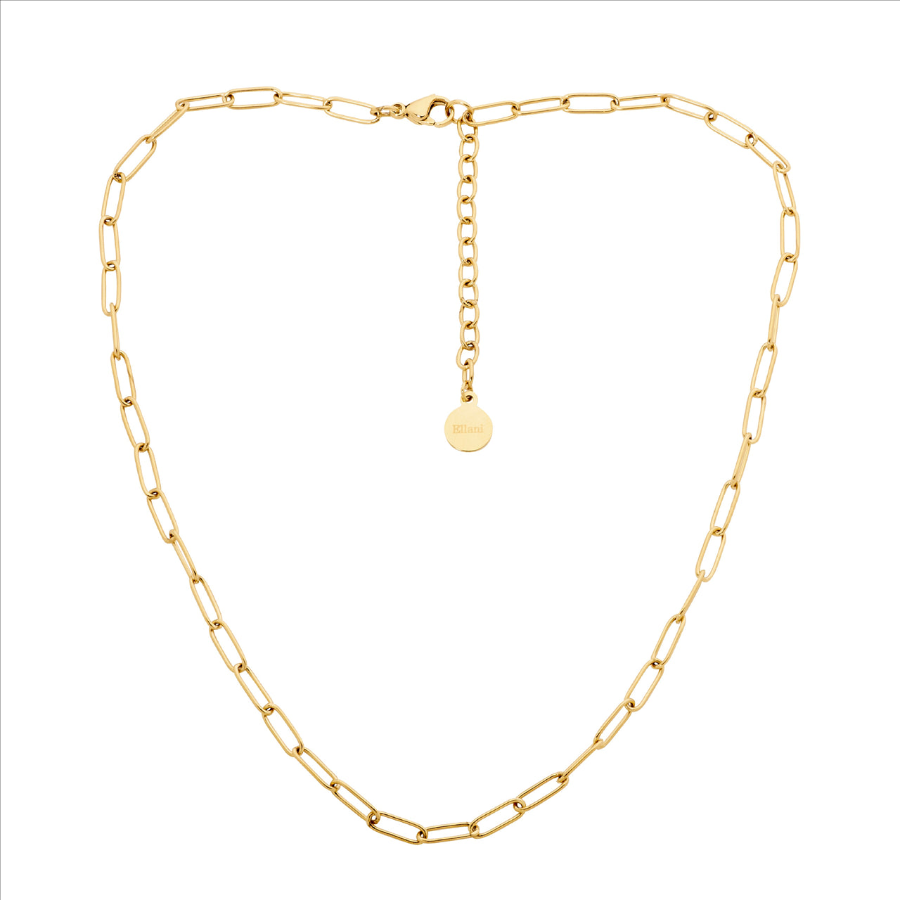 Stainless Steel Gold Plated Paper-Link Chain