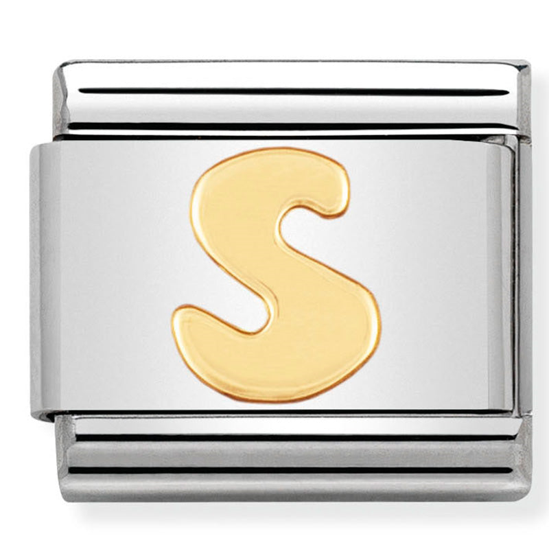 Gold Letter "S" Link
