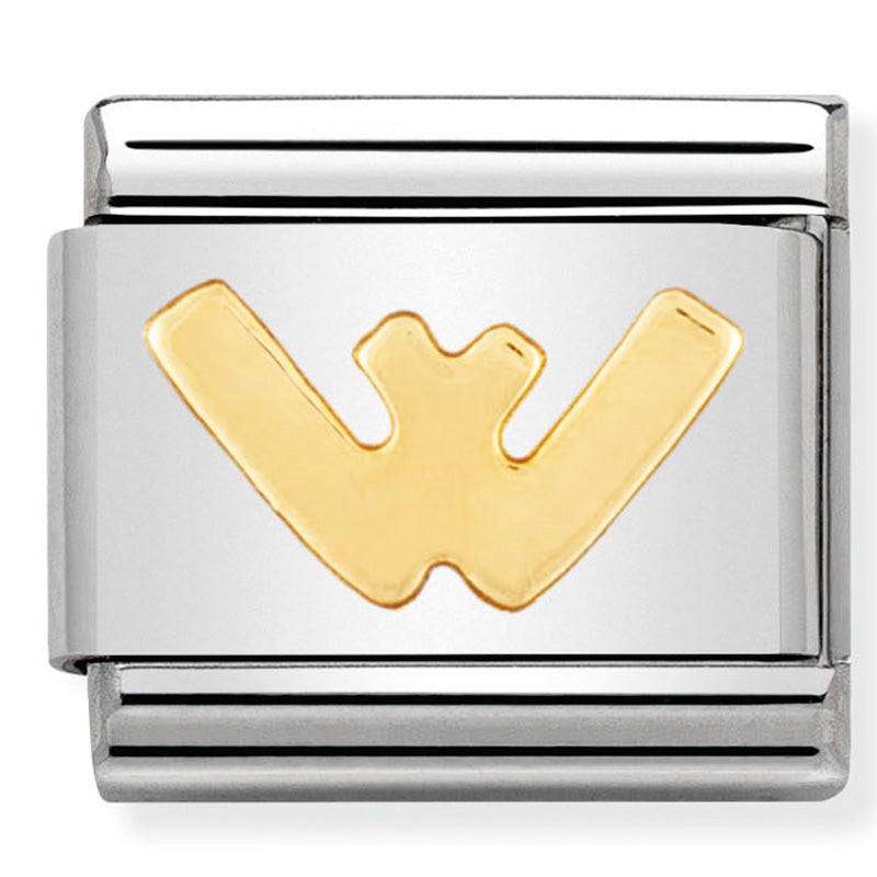 Gold Letter "W" Link