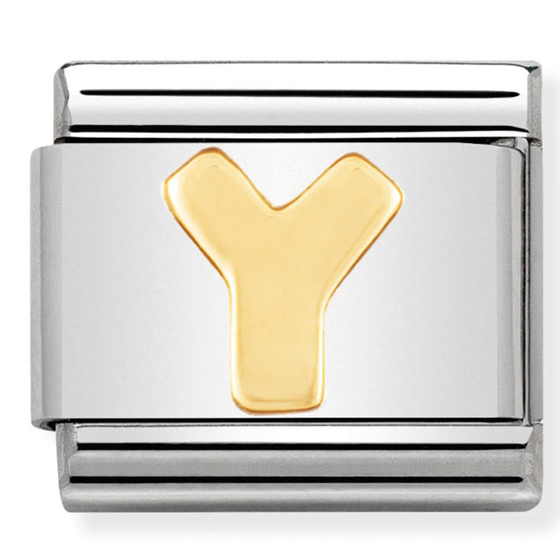 Gold Letter "Y" Link