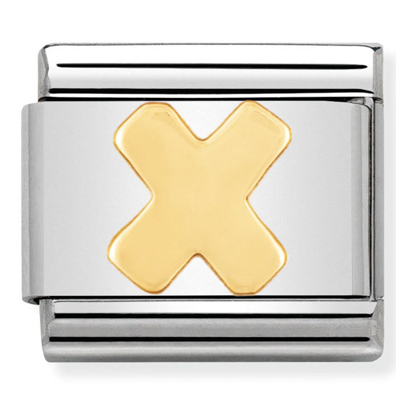 Gold Letter "X" Link