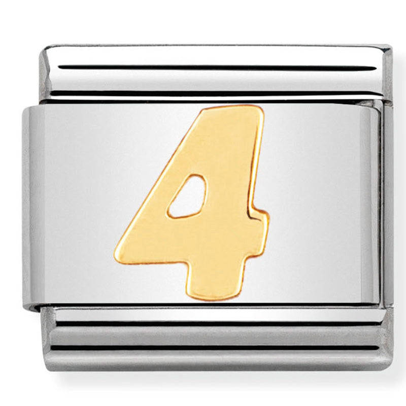 Gold Number "4" Link