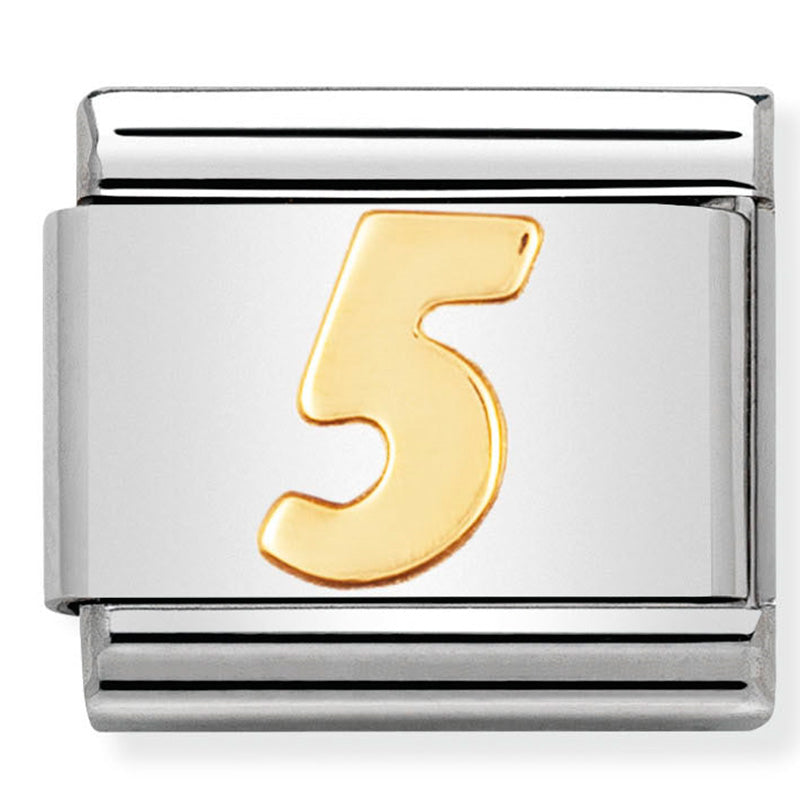 Gold Number "5" Link