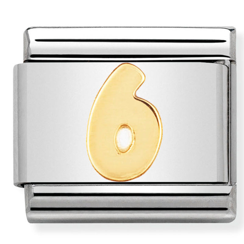 Gold Number "6" Link