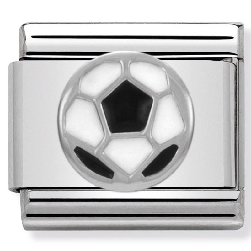 Classic Silver Soccer Ball Link