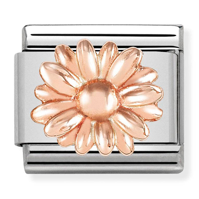 Rose Gold Flower Link
