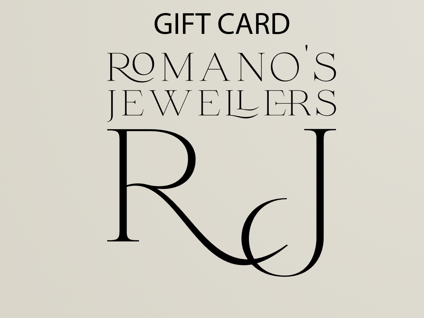 Romano's Jewellers Gift Cards