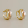 9ct Yellow Gold Plain Round 3mm Wide Huggie Clip - 7mm  Romano&